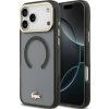 Lacoste PC/TPU matný kryt so zlatým logom MagSafe pre iPhone 17 Pro Max čierny LCHMP17XUFWAK