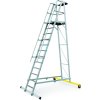 Zarges Hliníkový skladací plošinový rebrík, 12 priečok, výška plošiny 3,1 m