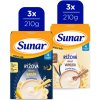 Sunar mléčná rýžová kaše mix příchutí 6 x 210 g