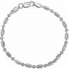 Silvego Strieborný náramok BEADS 3 mm TTTB18R4