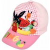 Setino · Detská / dievčenská baby šiltovka Zajačik Bing a ovocie 52 Svetlo ružová