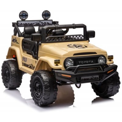 LeanCars Elektrická autíčko Toyota FJ khaki 4x45W BATÉRIA 12V7Ah 2023