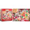 EUROGRAPHICS Puzzle v plechovej krabičke Vianočný stôl 1000 dielikov