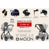 Trojkombinácia kočíka Moon N ONE 2.0 ALL IN ONE s doplnkami a bázou 2024 Black