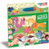 CLEMENTONI Puzzle s maľovaním vodou Water Magic: Dráčiky 15 dielikov