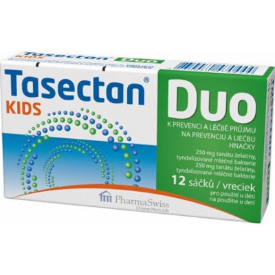 Tasectan KIDS DUO 250 mg vrecká pre deti 12 ks