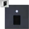 EMITHOR 70424 STEP LIGHT VIX.,LED/1W,4000K, BLACK+SEN