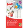 Lepiace štvorčeky APLI-TACK biele 75g
