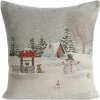 Eurofirany vianočná gobelínová VILLAGE1 45 x 45 cm
