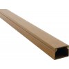 Lišta na káble Malpro 18x13 mm 2 m, farba tmavé drevo