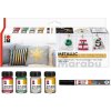 Marabu Farby na textil Metallic Christmas Moments sada 4 x 15 ml