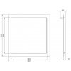Ventishop revízne dvierka 300x300 mm
