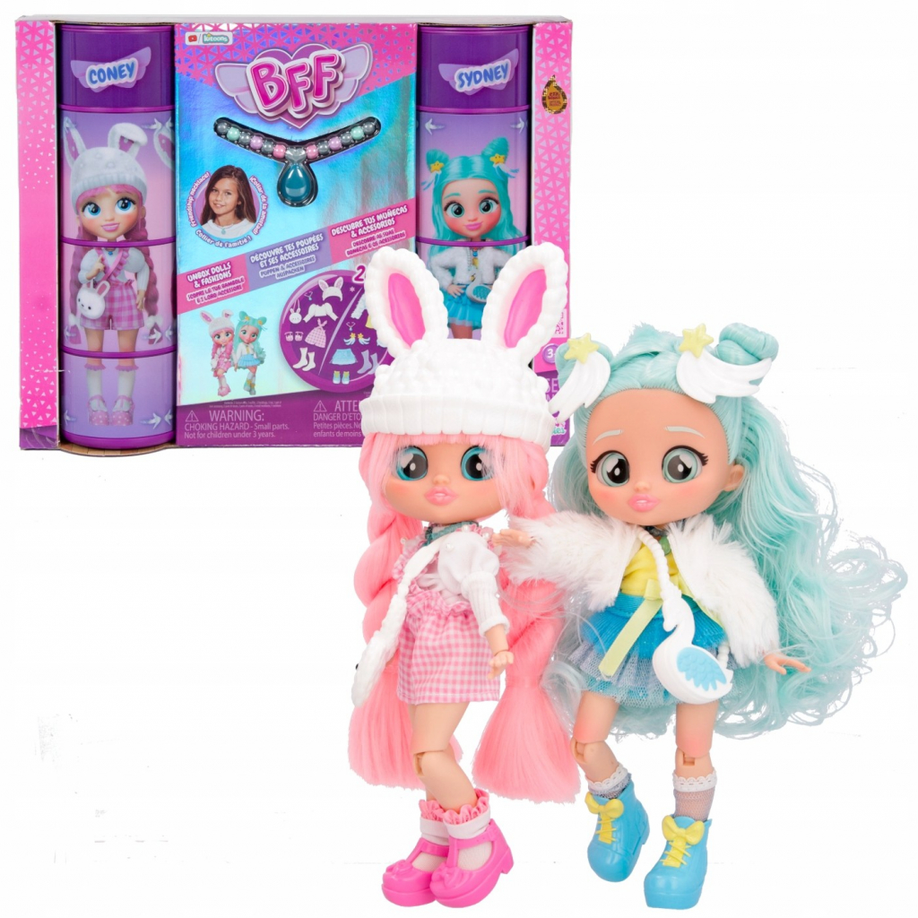IMC Toys Duo Pack Poupees Cry Babies BFF Coney & Sydney