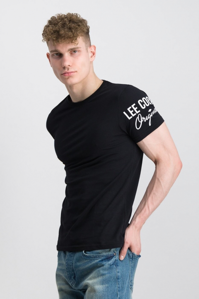 Lee Cooper pánske tričko čierne