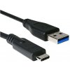 Kabel C-TECH USB 3.0 AM na Type-C kabel (AM/CM), 1m, černý CB-USB3C-10B