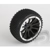 Himoto Gumy nalepené BUGGY čierny disk 2 ks 1/5