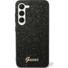 Guess Pouzdro Guess GUHCS24LHGGSHK pro Samsung Galaxy S24 Ultra s třpytivým písmem, černé/černé