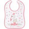 BabyOno Podbradník froté Baby Ono 26cm x 36cm Ružový labuť
