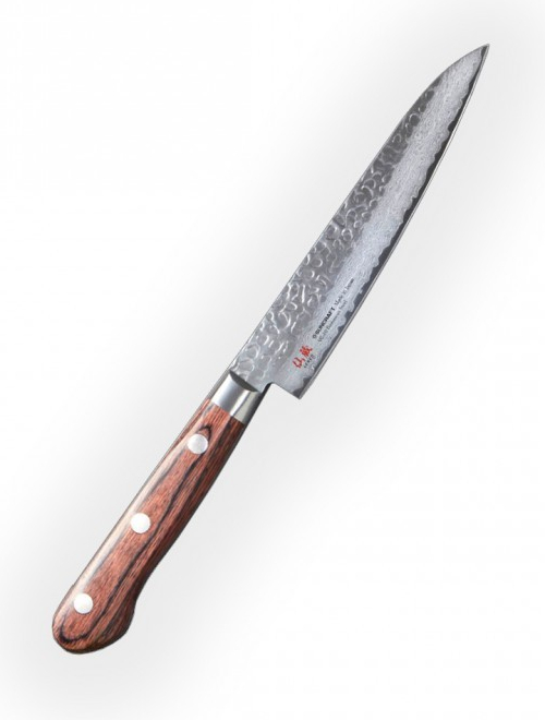 Suncraft nůž Petty Senzo Universal Tsuchime Damascus 135 mm