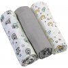 BabyOno Plienky mušelínové Super soft Šedá 3 ks