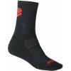 Ponožky SENSOR EXPEDITION MERINO čierna / červená 6/8