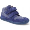 Barefoot detské členkové topánky bLIFESTYLE - Loris velcro jeans modré