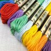 Vyšívacie nite mulina – sada 50 kusov (Farebný mix bavlnených mulín na vyšívanie, ručné práce a kreatívne projekty)