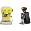 Ascaso Dream PID, Sun Yellow + Eureka Mignon Single Dose PRO, Black & Oak