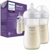 Avent flaša Natural Response priehľadná cumlík pre podporu rytmu pitia 330 ml 2 ks