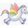 Maľovanie podľa čísel Dúhový plyšový jednorožec II (Sue Ellen Brown), 80x100 cm, vypnuté plátno na rám (5004693)