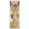Pohľadnica Alfons Mucha – Leslie Carter, krátka