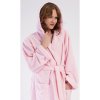 Vienetta dlhý s kapucňou Barbora ružová
