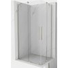 MEXEN/S - Velar Duo sprchovací kút, posuvné dvere 90 x 80, transparent, nikel kartáčovaný 871-090-080-02-97