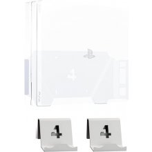 4mount – Wall Mount for PlayStation 4 Pro White + 2× Controller Mount