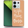 Picasee silikónový prehľadný obal pre Xiaomi Redmi Note 13 Pro 5G - Boss Mama