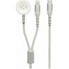 SWISSTEN OPLETENÝ MAGNETICKÝ KABEL 2v1 PRO APPLE WATCH A LIGHTNING, USB-C 1.2 M 22065503