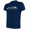 Sensor Coolmax Tech Mountains Limited tričko kr.rukáv deep blue