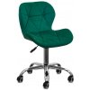Kancelárska stolička zamatová Smaragd