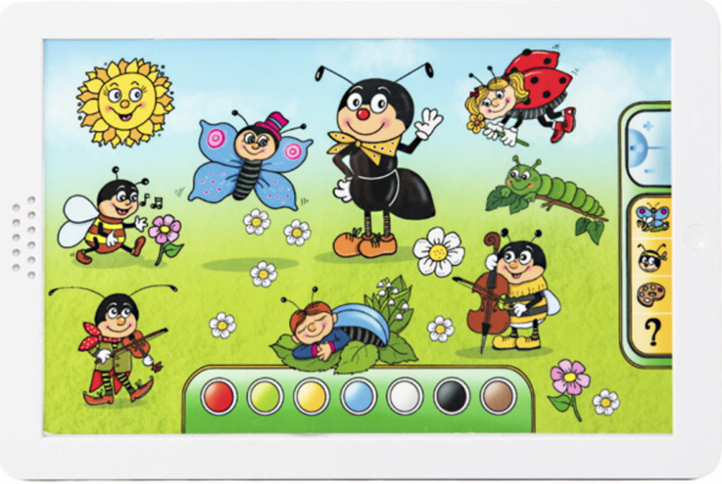 Teddies Mravenečkův tablet plast 30x20x2 cm na baterie se zvukem