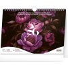 NOTIQUE Týždenný plánovací Fialové kvety 30 x 21 cm 2026