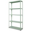 Majster Regál Zelený skrutkový kovový regál 180x90x30, 5 políc, nosnosť 80 kg na jednu policu, Zelená