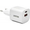 Sieťová nabíjačka Unitek 1x USB-A 1x USB-C QC PC 3.0 33W biela