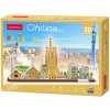 CubicFun 3D puzzle CityLine panorama Bracelona 186 ks