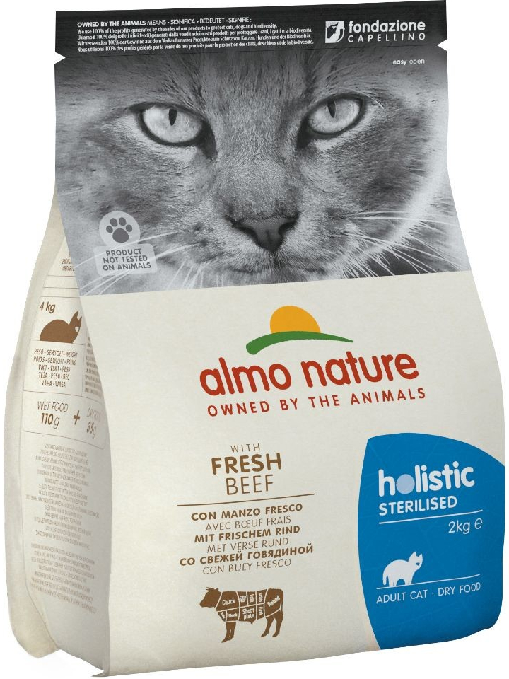 Almo Nature Holistic Sterilised Beef & Rice 2 x 2 kg