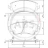 Sada brzdových platničiek kotúčovej brzdy A.B.S. 37269