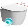 GSI PURA SHORT závesná WC misa, Swirlflush, 35x46cm, biela dual-mat 880209