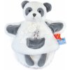 Plyšová panda na bábkové divadlo Panda Hand Puppet Unicef Collection Doudou et Compagnie v darčekovom balení biela 25 cm od 0 mes