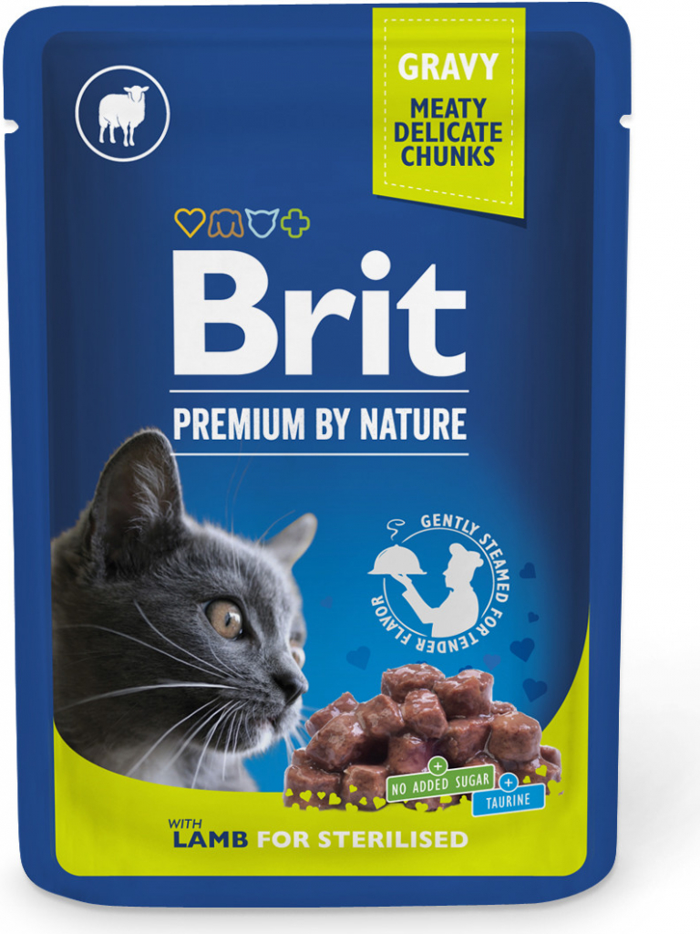 Brit Premium Cat Lamb for Sterilised 100 g