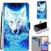 Peňaženkové kožené puzdro DRAWING na Xiaomi Redmi Note 10 5G - Dick Rose Wolf
