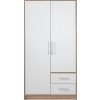 Meblar Šatník Smart 100 cm, dub sonoma/biela